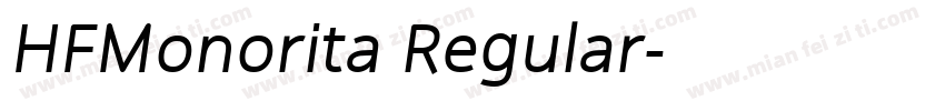 HFMonorita Regular字体转换